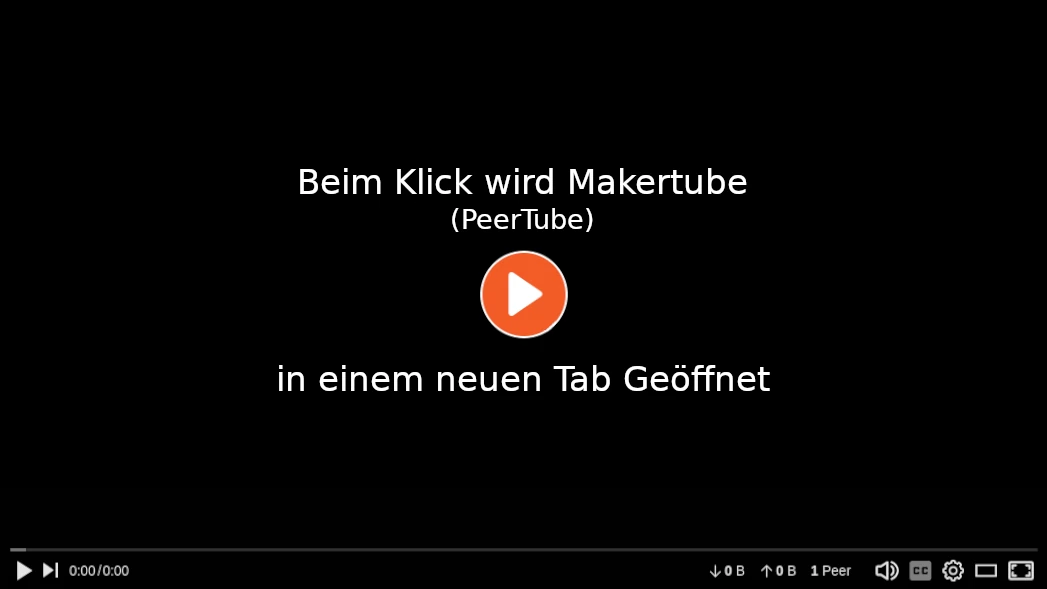 Weiterleitung zu: MakerTube von Simon99de